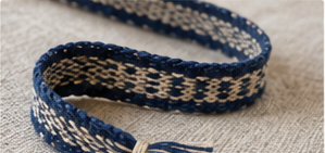 Inkle band off the loom
