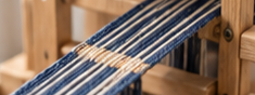 Inkle band still on loom