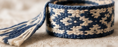 Inkle band off the loom